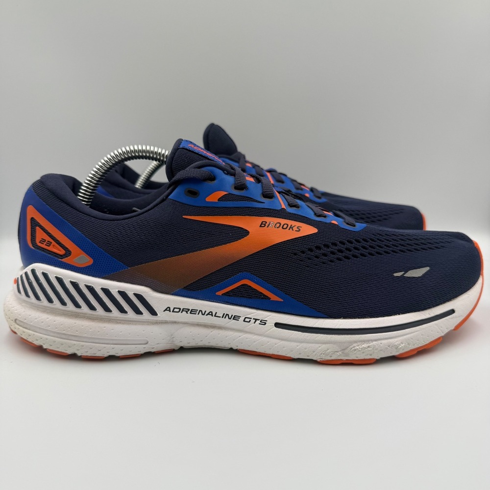 Brooks Adrenaline GTS‎ 23 Men Size 10 Running Shoes Athletic Blue Orange